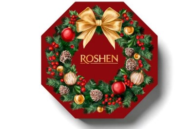 Новорічний подарунок ROSHEN "Різдвяний вінок", 598г